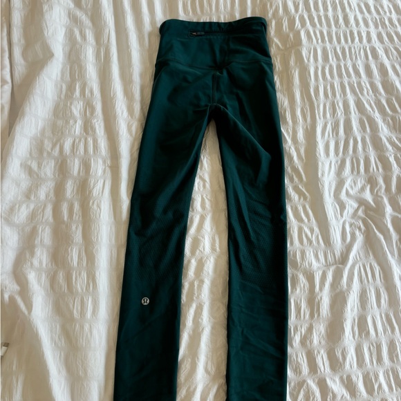 Greenish Lululemon Lined Leggings - Picture 4 of 4